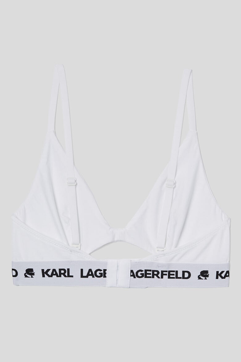 Karl Lagerfeld Sutien din amestec de lyocell cu banda logo - Pled.ro