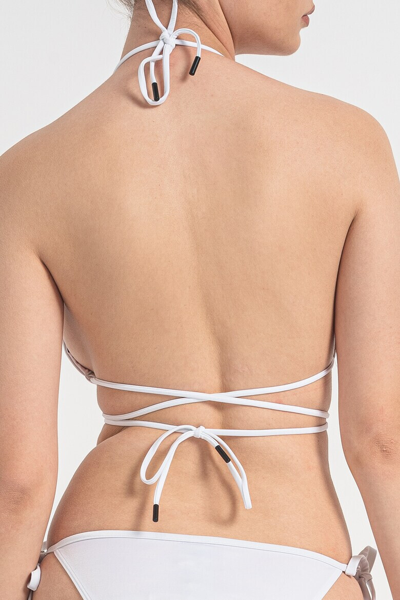 Karl Lagerfeld Sutien halter de baie cu cupe triunghiulare - Pled.ro