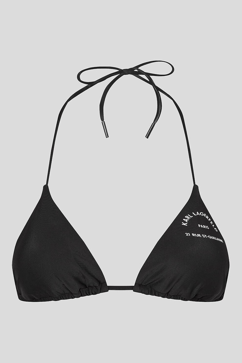 Karl Lagerfeld Sutien halter de baie cu cupe triunghiulare - Pled.ro