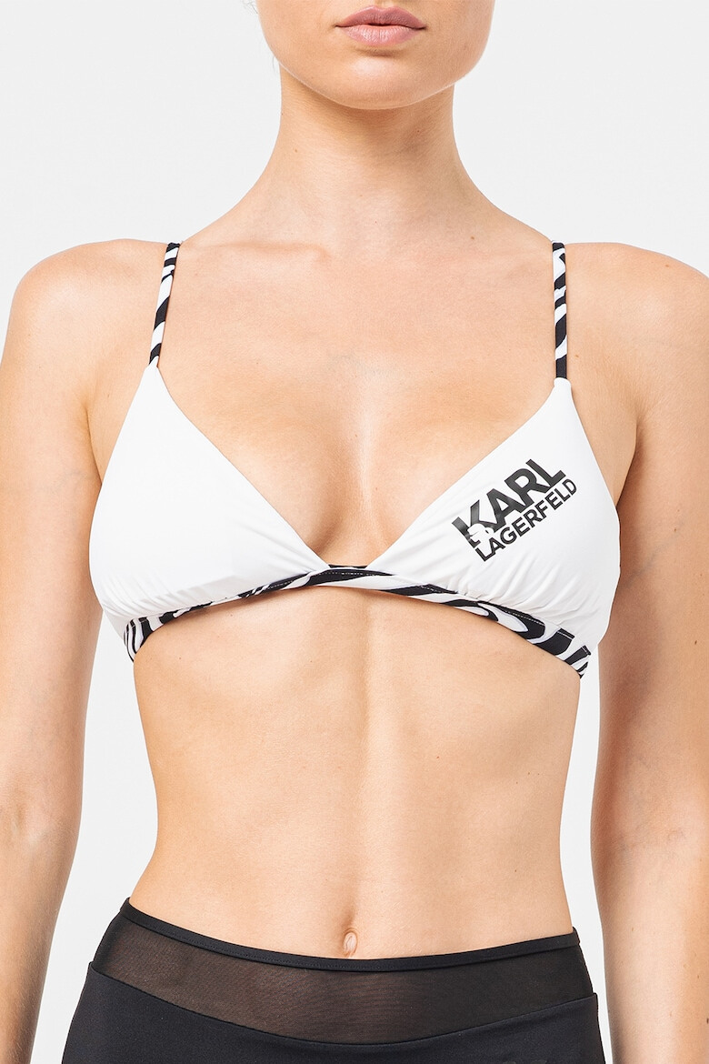 Karl Lagerfeld Sutien triunghiular cu logo - Pled.ro