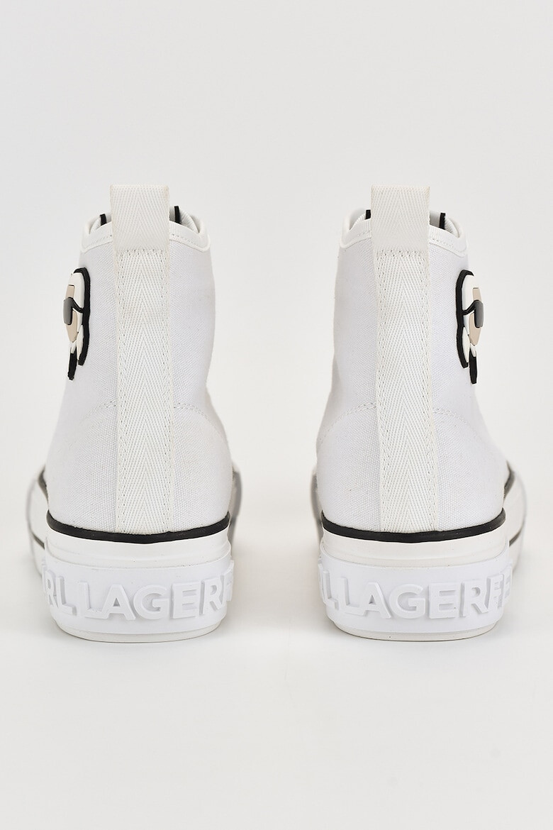 Karl Lagerfeld Tenisi mid-high cu detalii logo - Pled.ro