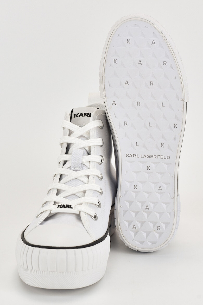 Karl Lagerfeld Tenisi mid-high cu detalii logo - Pled.ro