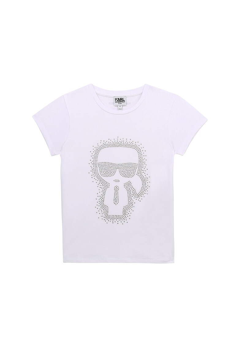 Karl Lagerfeld Tricou cu aplicatii cu nituri - Pled.ro