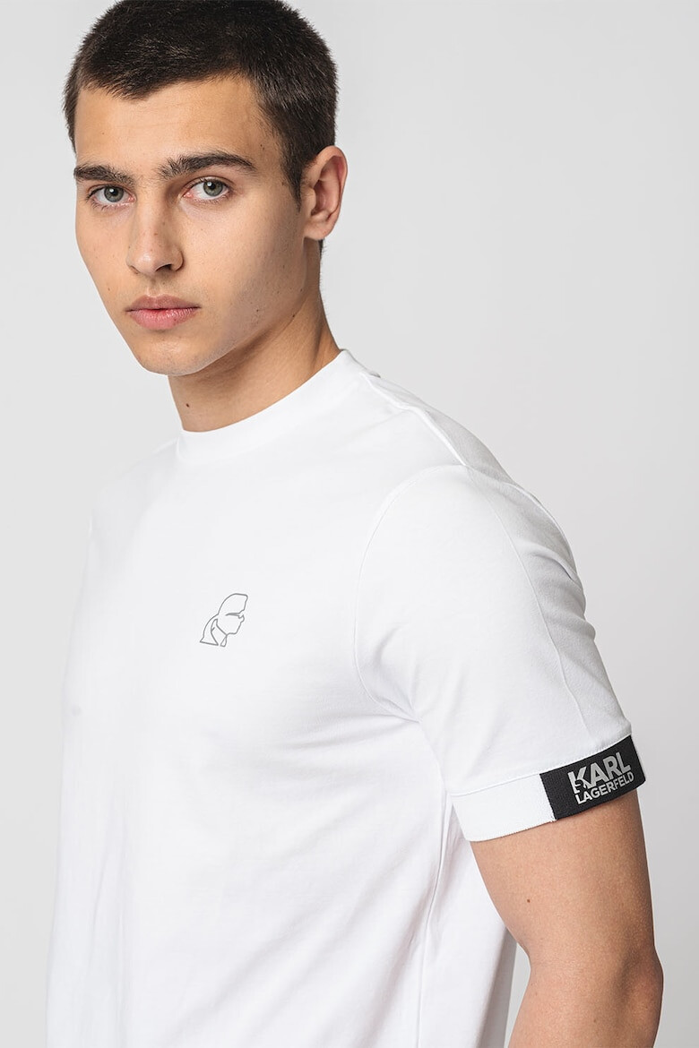 Karl Lagerfeld Tricou cu decolteu la baza gatului - Pled.ro