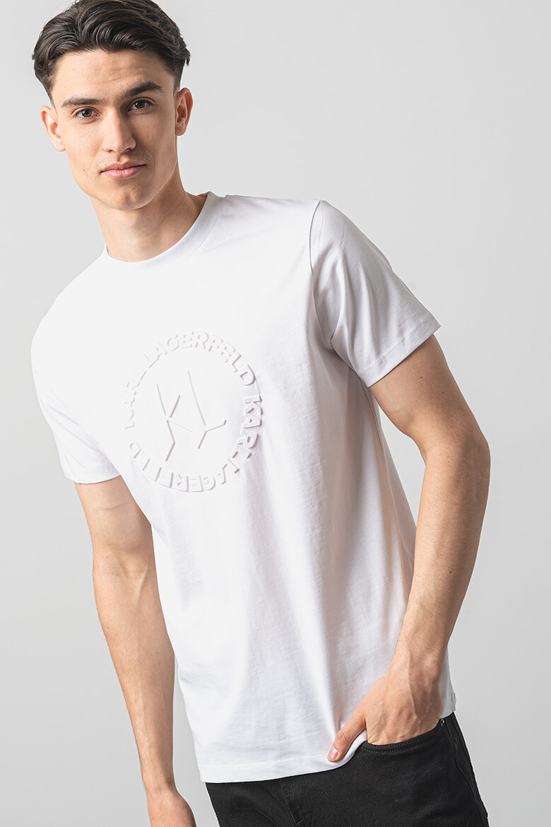 Karl Lagerfeld Tricou cu logo in relief - Pled.ro