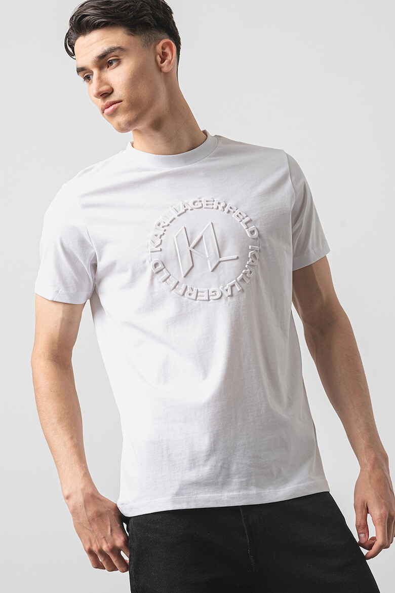 Karl Lagerfeld Tricou cu logo in relief - Pled.ro