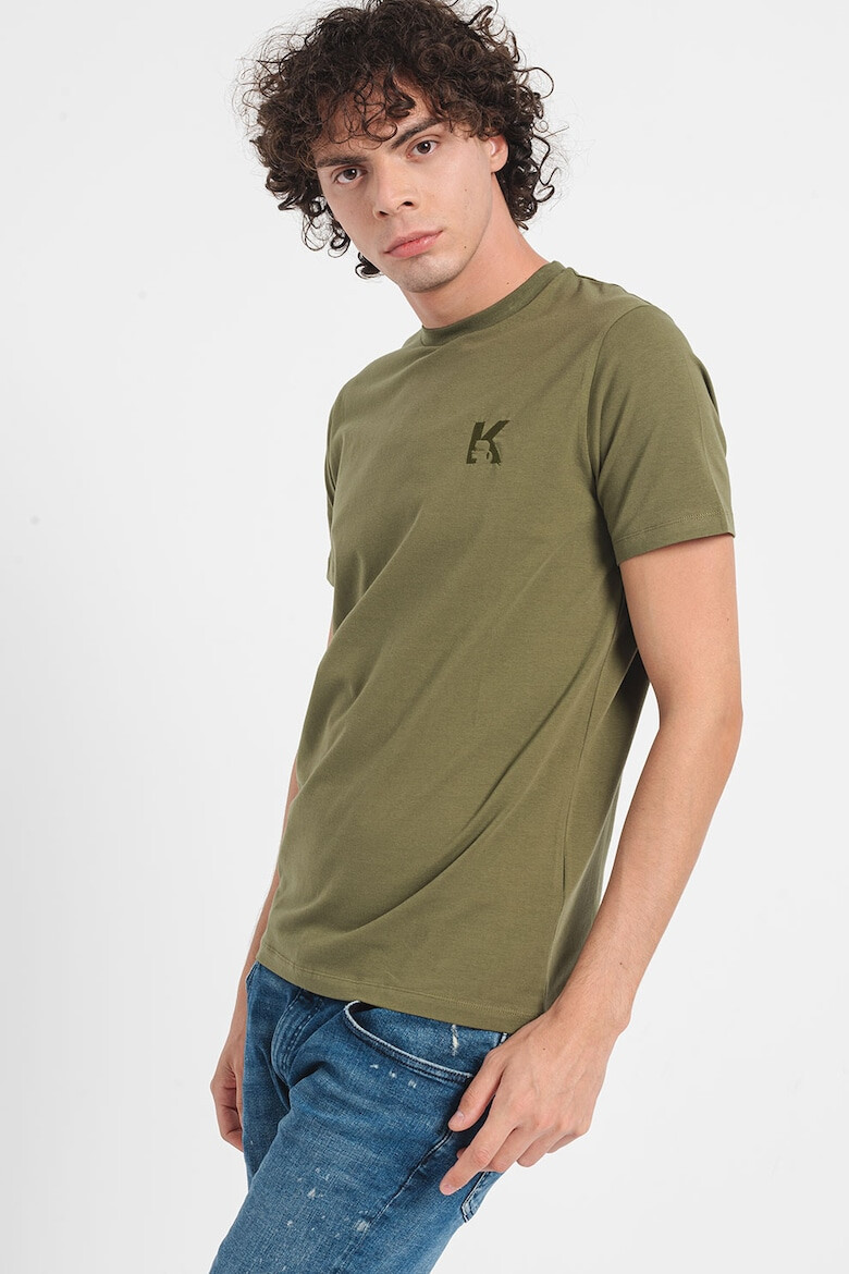 Karl Lagerfeld Tricou cu model uni si detalii logo - Pled.ro