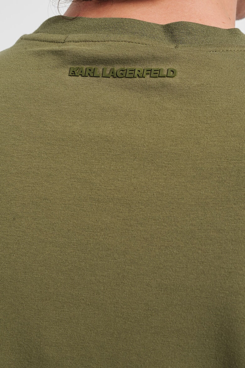 Karl Lagerfeld Tricou cu model uni si detalii logo - Pled.ro