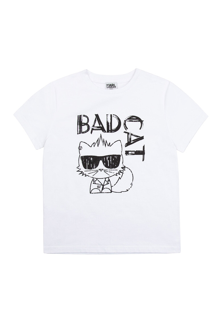 Karl Lagerfeld Tricou de bumbac cu imprimeu - Pled.ro