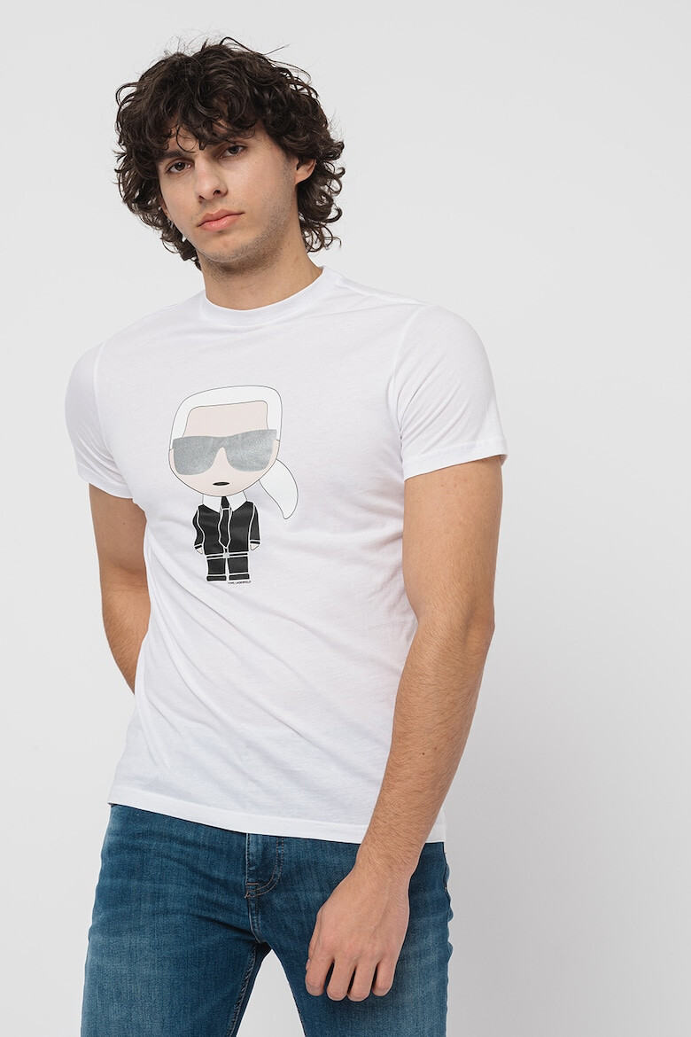 Karl Lagerfeld Tricou de bumbac cu imprimeu Karl - Pled.ro