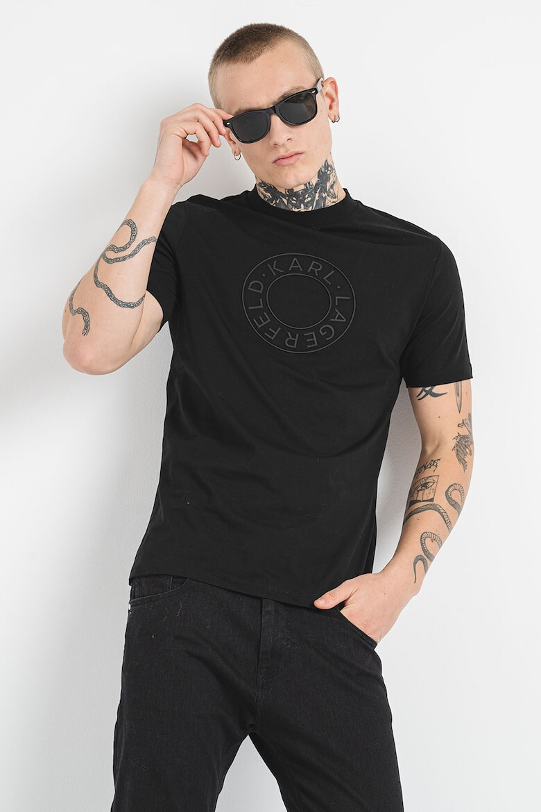 Karl Lagerfeld Tricou de bumbac cu logo brodat - Pled.ro