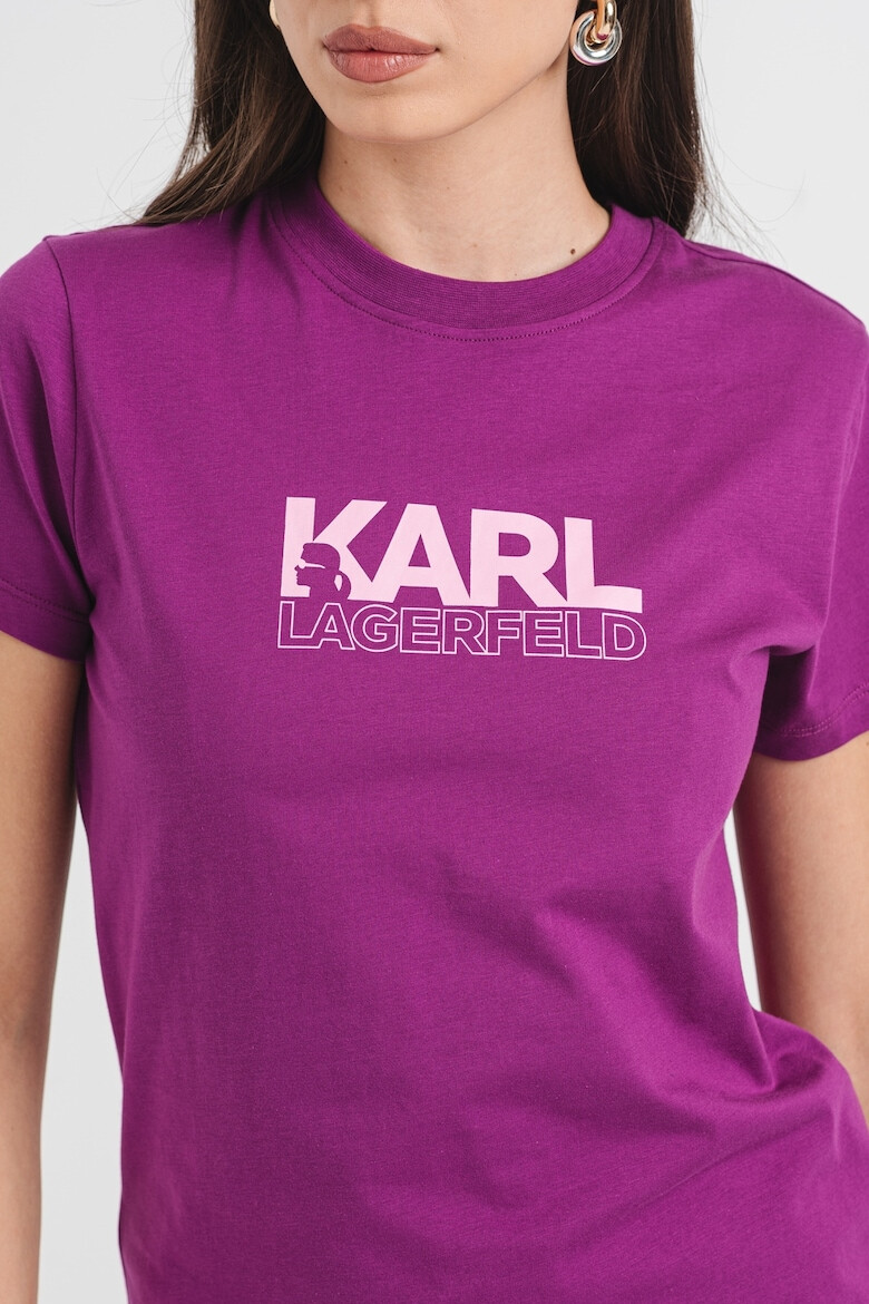 Karl Lagerfeld Tricou de bumbac organic cu logo - Pled.ro