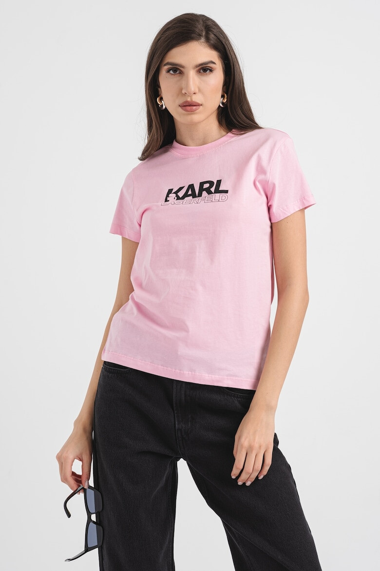 Karl Lagerfeld Tricou de bumbac organic cu logo - Pled.ro