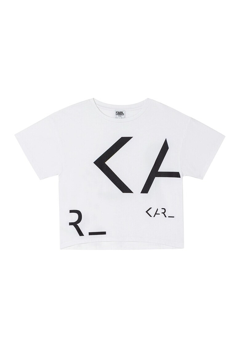 Karl Lagerfeld Tricou din amestec de modal cu imprimeu logo - Pled.ro