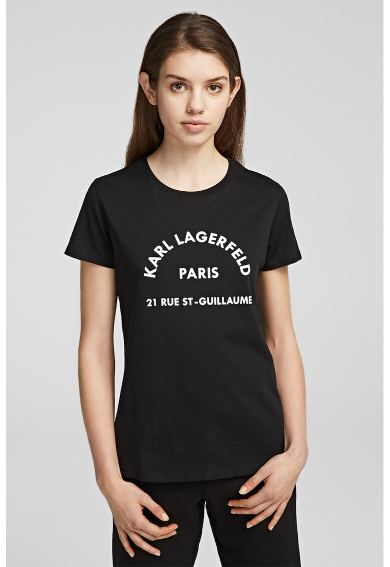 Karl Lagerfeld Tricou din bumbac cu imprimeu logo - Pled.ro