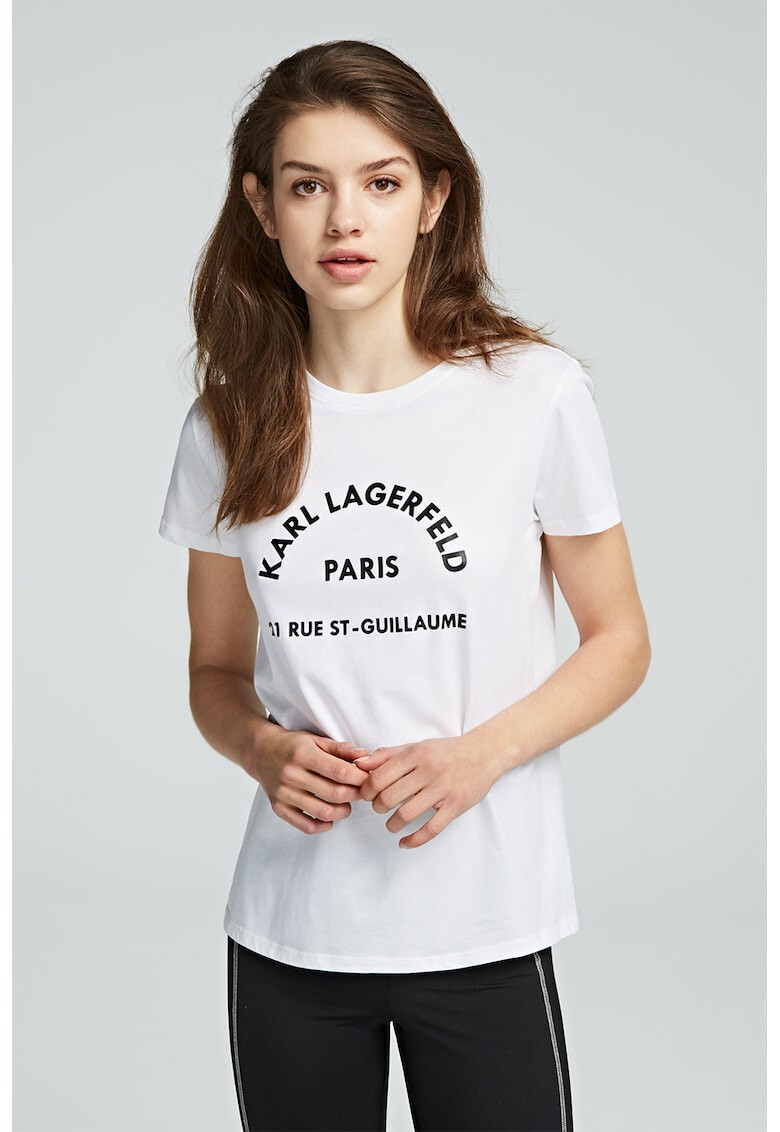 Karl Lagerfeld Tricou din bumbac cu imprimeu logo - Pled.ro