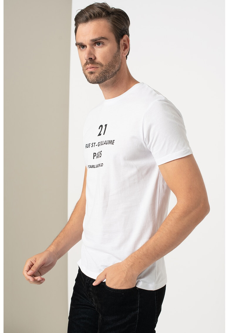 Karl Lagerfeld Tricou din bumbac cu imprimeu text - Pled.ro