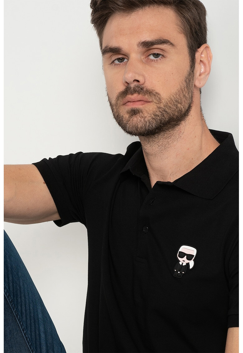 Karl Lagerfeld Tricou polo cu aplicatie logo - Pled.ro