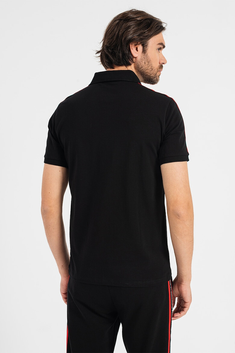 Karl Lagerfeld Tricou polo cu benzi logo - Pled.ro