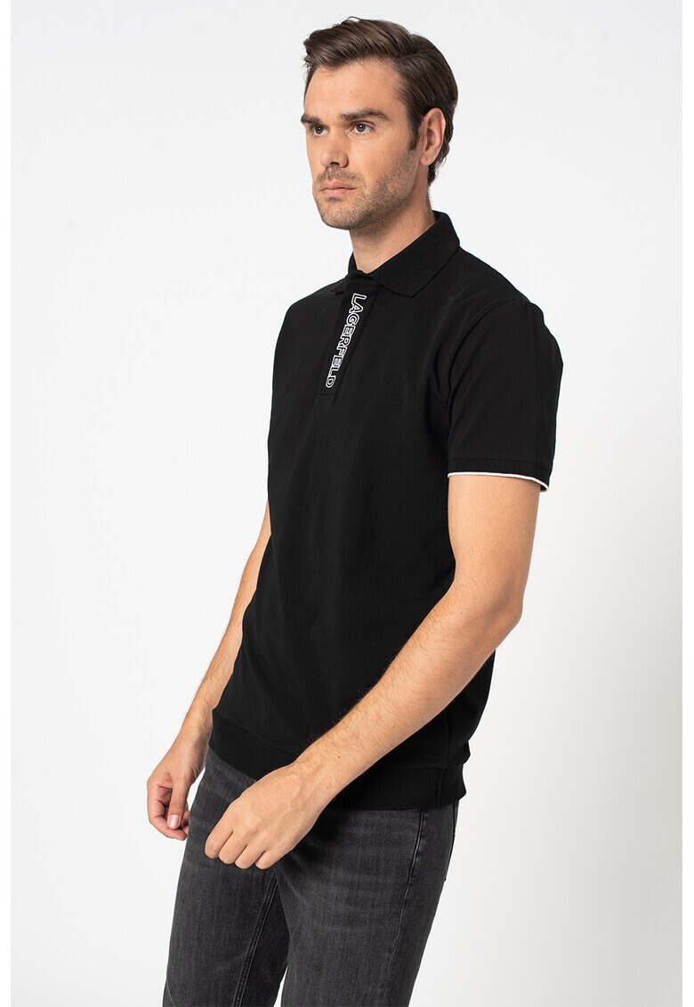 Karl Lagerfeld Tricou polo cu logo brodat - Pled.ro