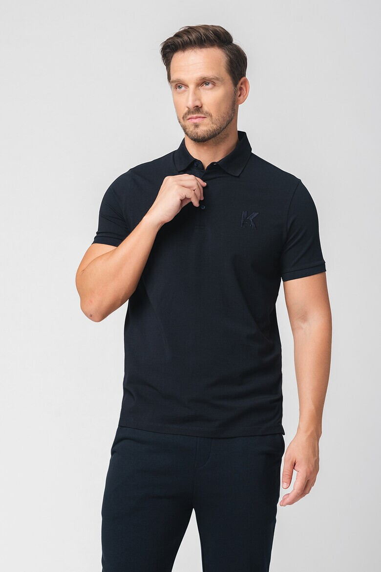 Karl Lagerfeld Tricou polo cu logo brodat - Pled.ro