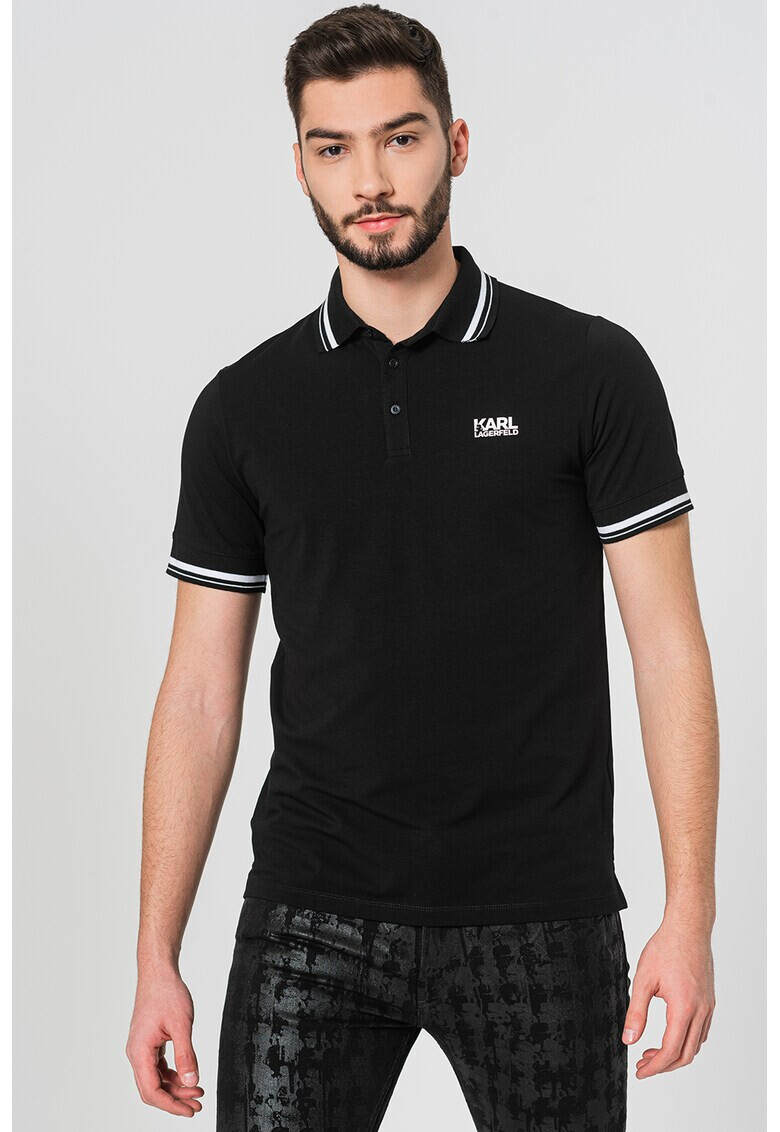 Karl Lagerfeld Tricou polo cu logo discret - Pled.ro