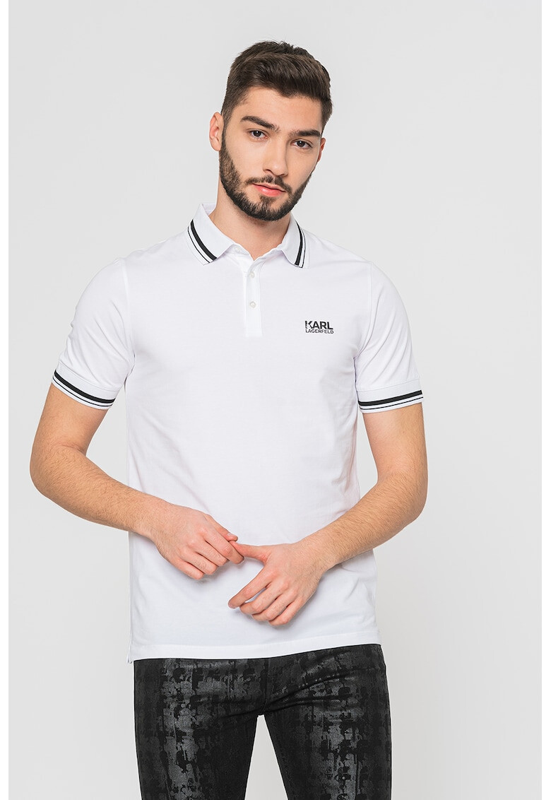 Karl Lagerfeld Tricou polo cu logo discret - Pled.ro