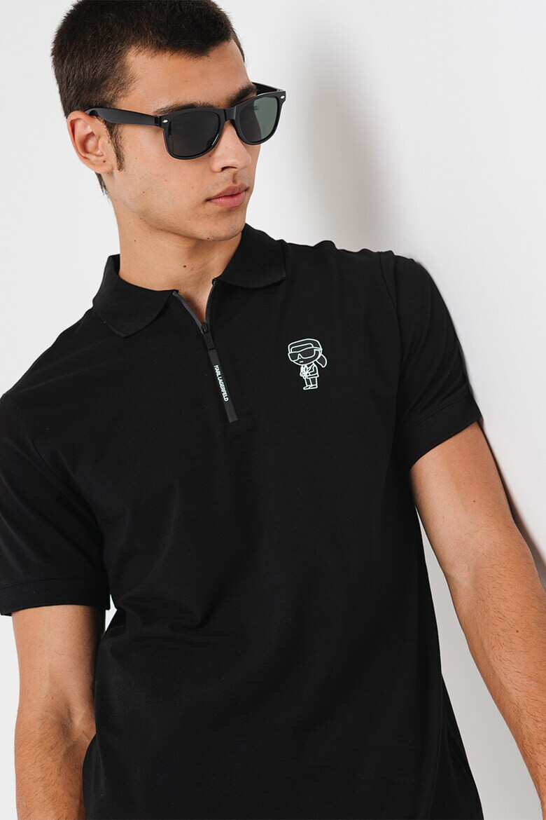 Karl Lagerfeld Tricou polo cu logo discret - Pled.ro