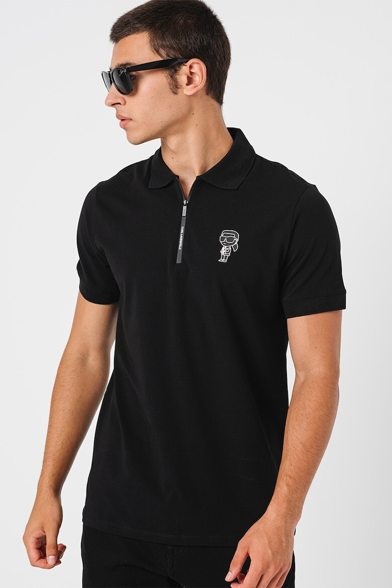 Karl Lagerfeld Tricou polo cu logo discret - Pled.ro