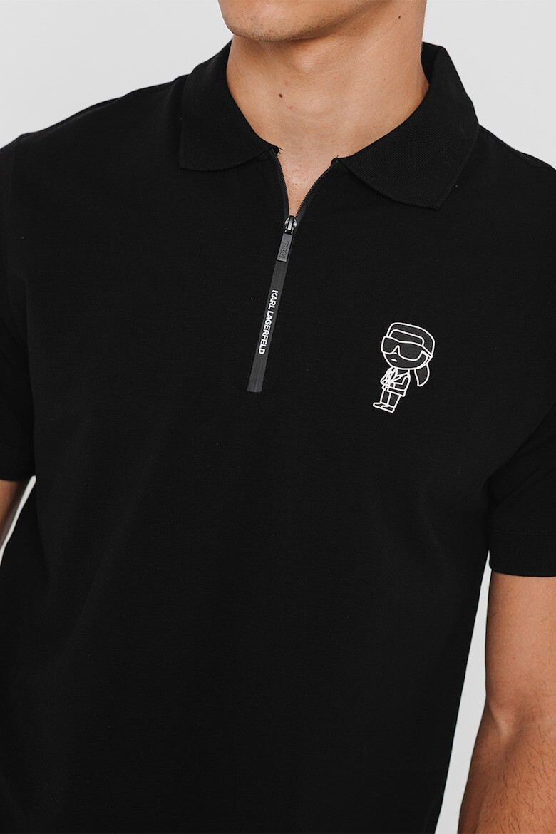 Karl Lagerfeld Tricou polo cu logo discret - Pled.ro