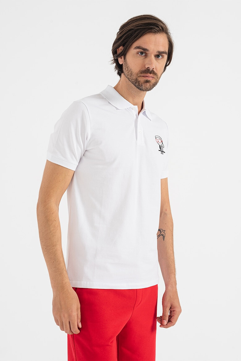 Karl Lagerfeld Tricou polo cu logo pe piept - Pled.ro