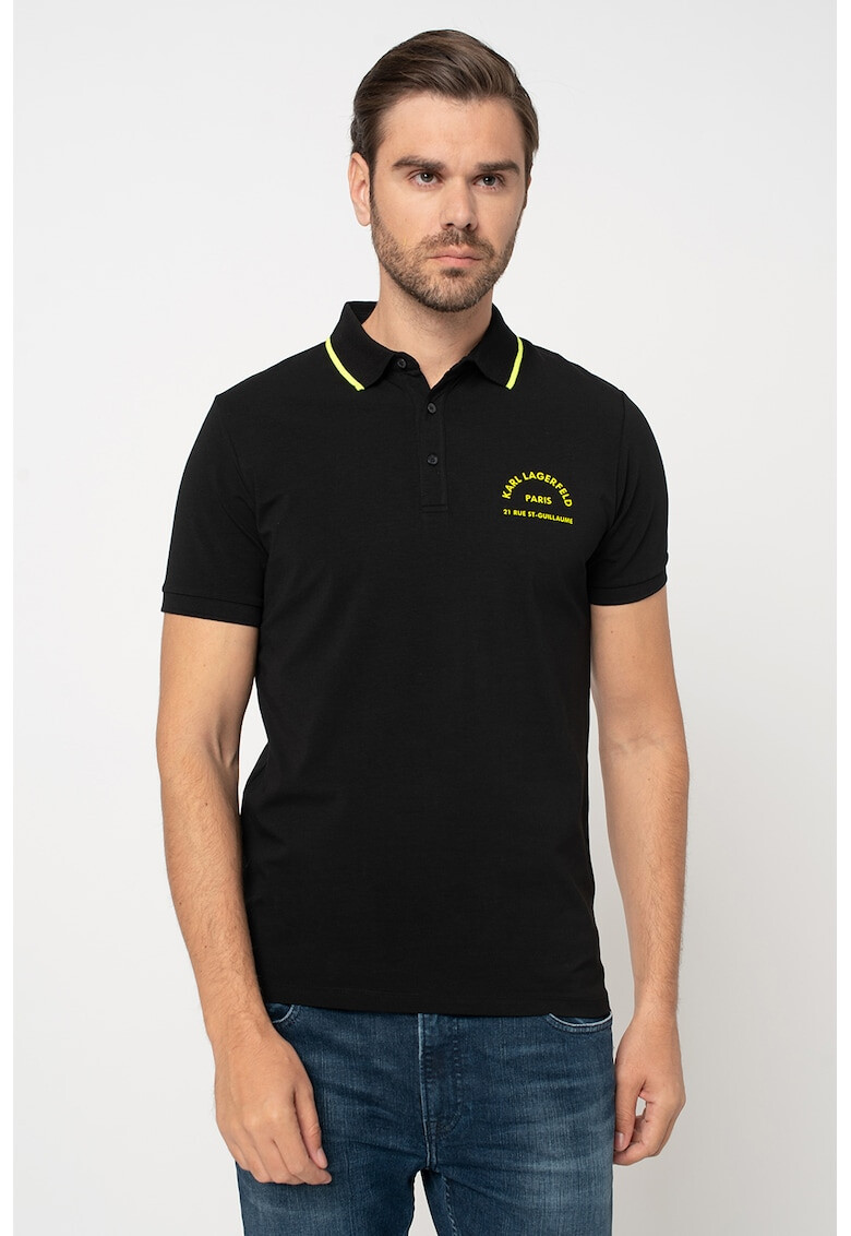 Karl Lagerfeld Tricou polo de bumbac - Pled.ro