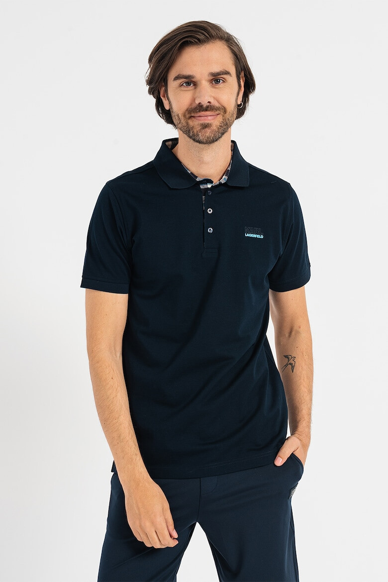 Karl Lagerfeld Tricou polo de bumbac - Pled.ro