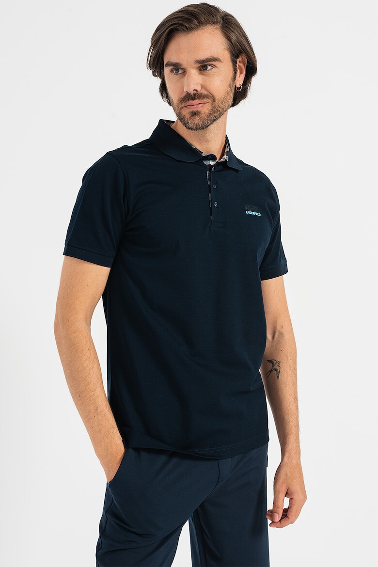 Karl Lagerfeld Tricou polo de bumbac - Pled.ro