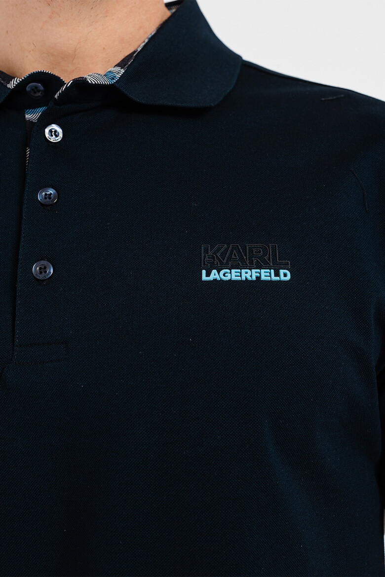 Karl Lagerfeld Tricou polo de bumbac - Pled.ro