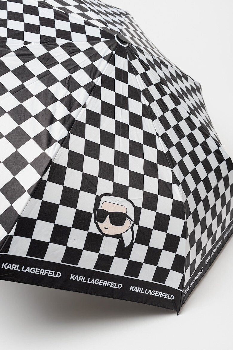 Karl Lagerfeld Umbrela cu model in carouri Ikonik - Pled.ro