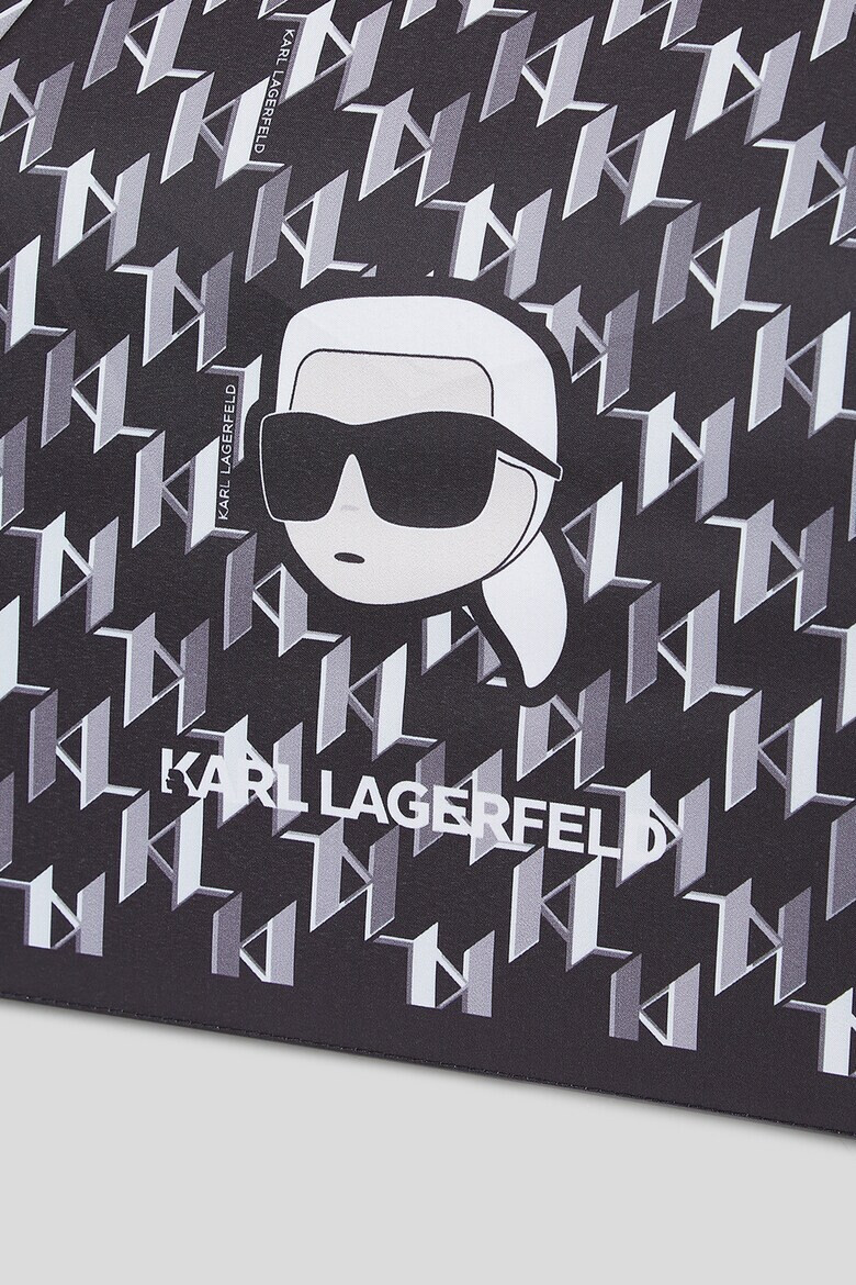 Karl Lagerfeld Umbrela pliabila cu imprimeu logo - Pled.ro