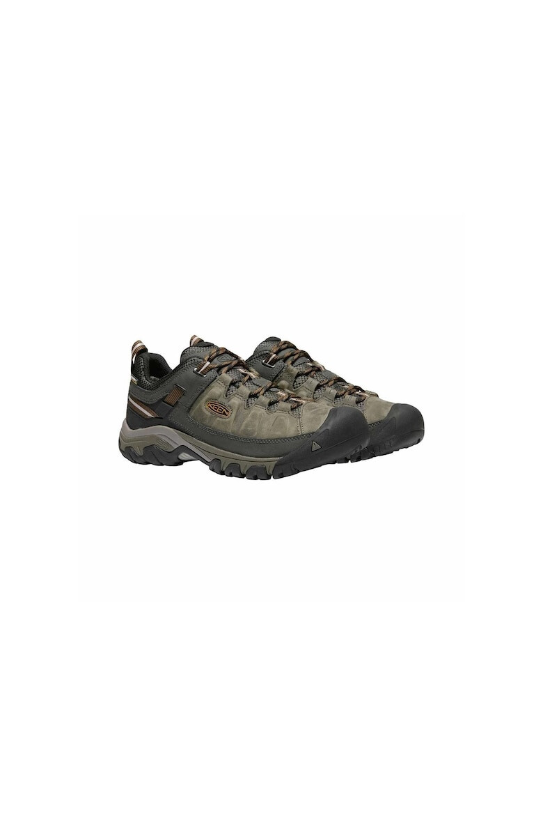 Keen Pantofi barbati trekking Targhee Iii WP Piele lacuita Negru/gri - Pled.ro