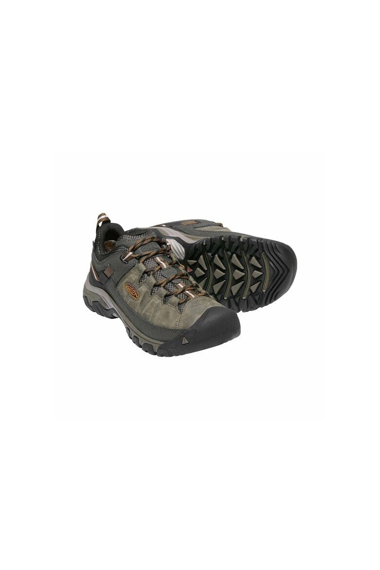 Keen Pantofi barbati trekking Targhee Iii WP Piele lacuita Negru/gri - Pled.ro