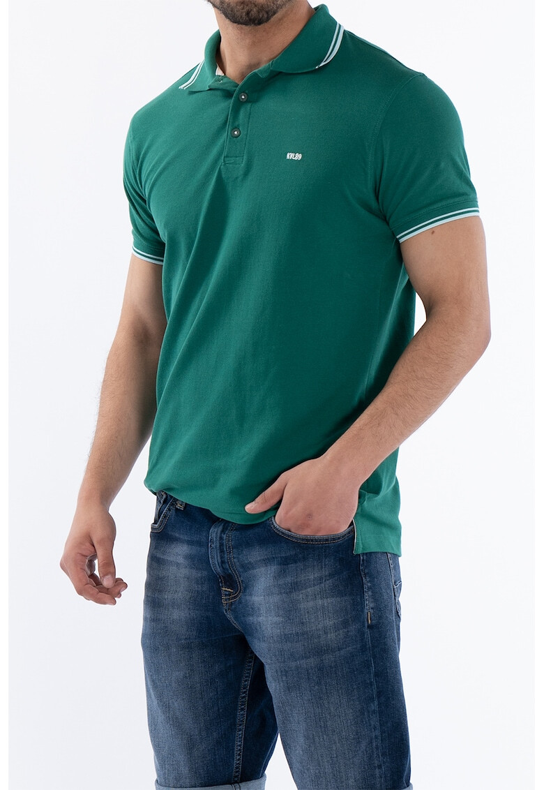 Kenvelo Tricou polo de bumbac cu logo brodat - Pled.ro