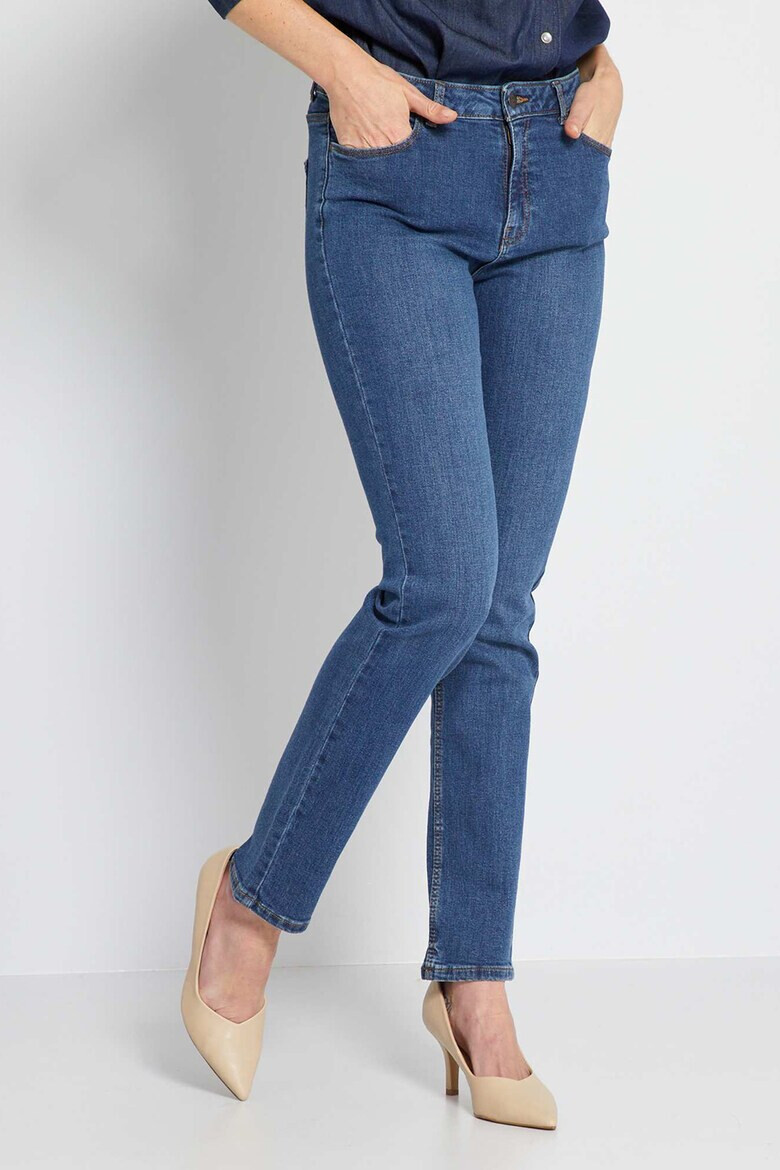 KIABI Blugi skinny cu talie inalta - Pled.ro