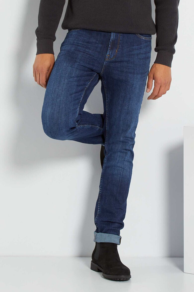 KIABI Blugi slim fit cu aspect decolorat Jean - Pled.ro