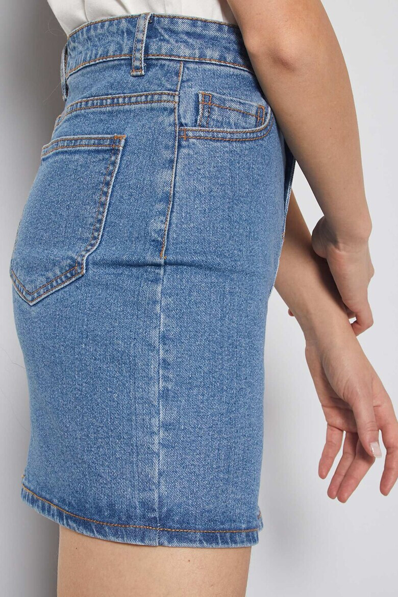 KIABI Fusta mini din denim cu model cu 5 buzunare - Pled.ro