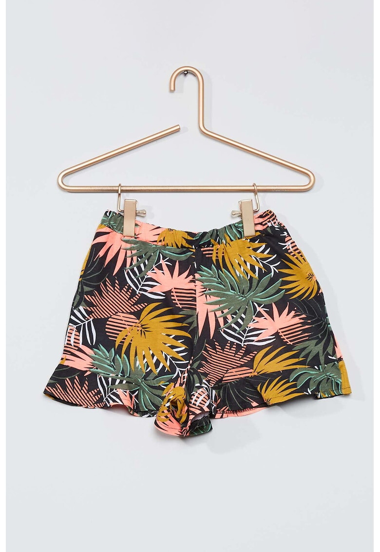 KIABI Pantaloni scurti cu imprimeu tropical cu talie elastica - Pled.ro