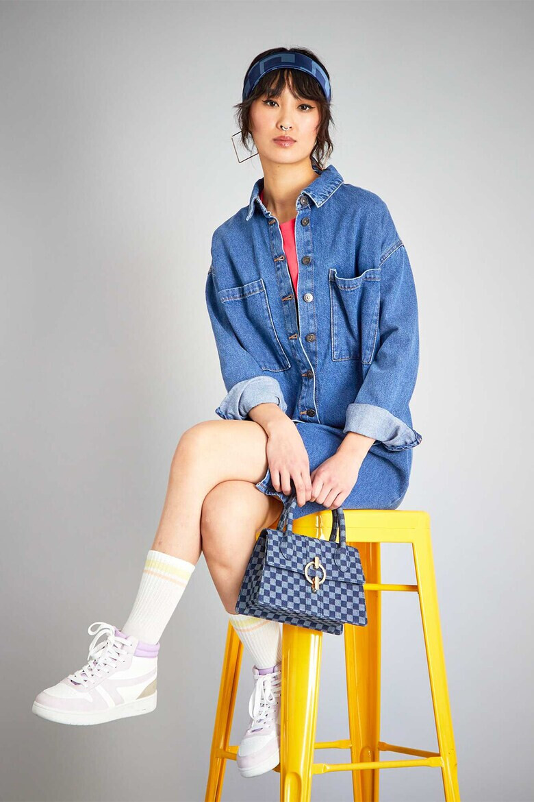 KIABI Rochie-camasa din denim cu buzunare pe piept - Pled.ro