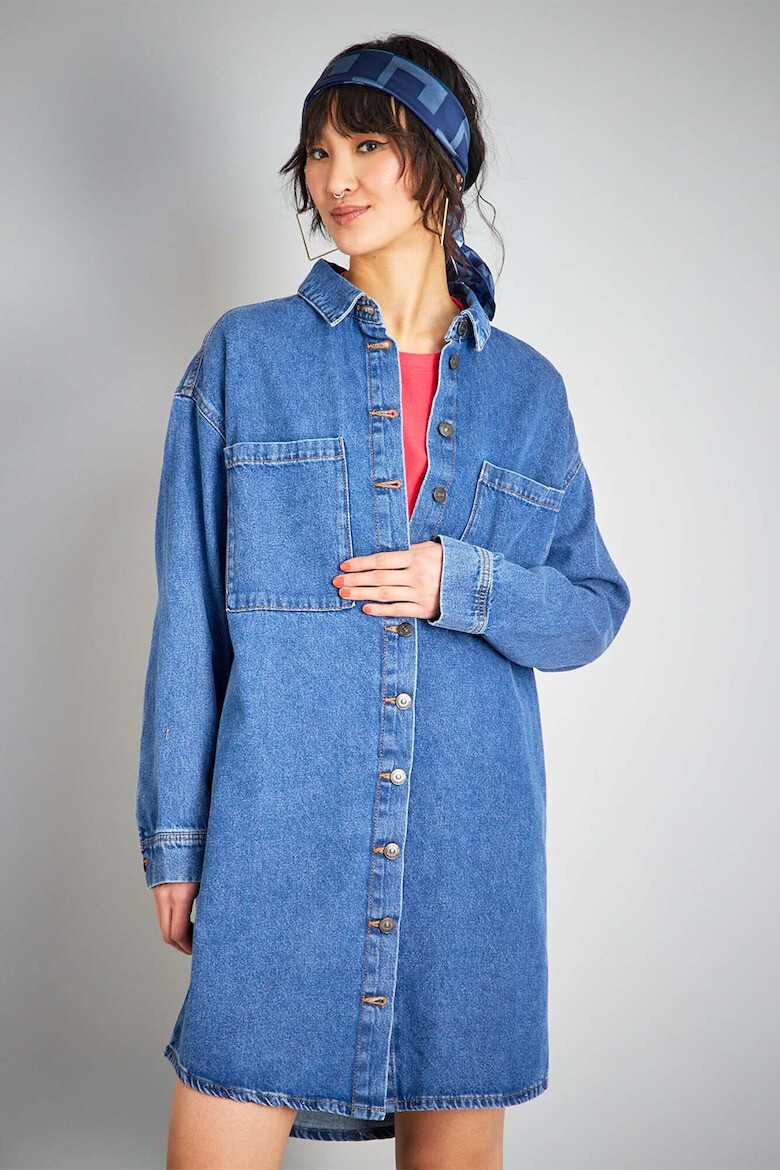 KIABI Rochie-camasa din denim cu buzunare pe piept - Pled.ro