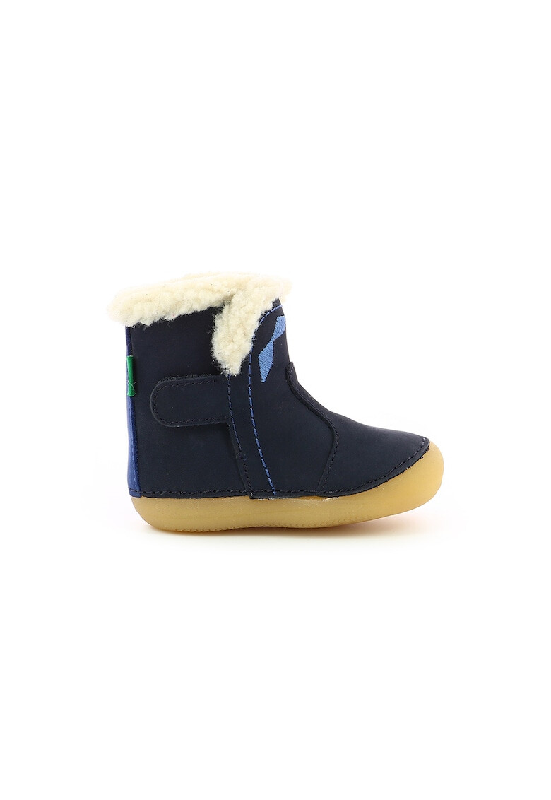 Kickers kids Botosei de piele intoarsa cu velcro - Pled.ro