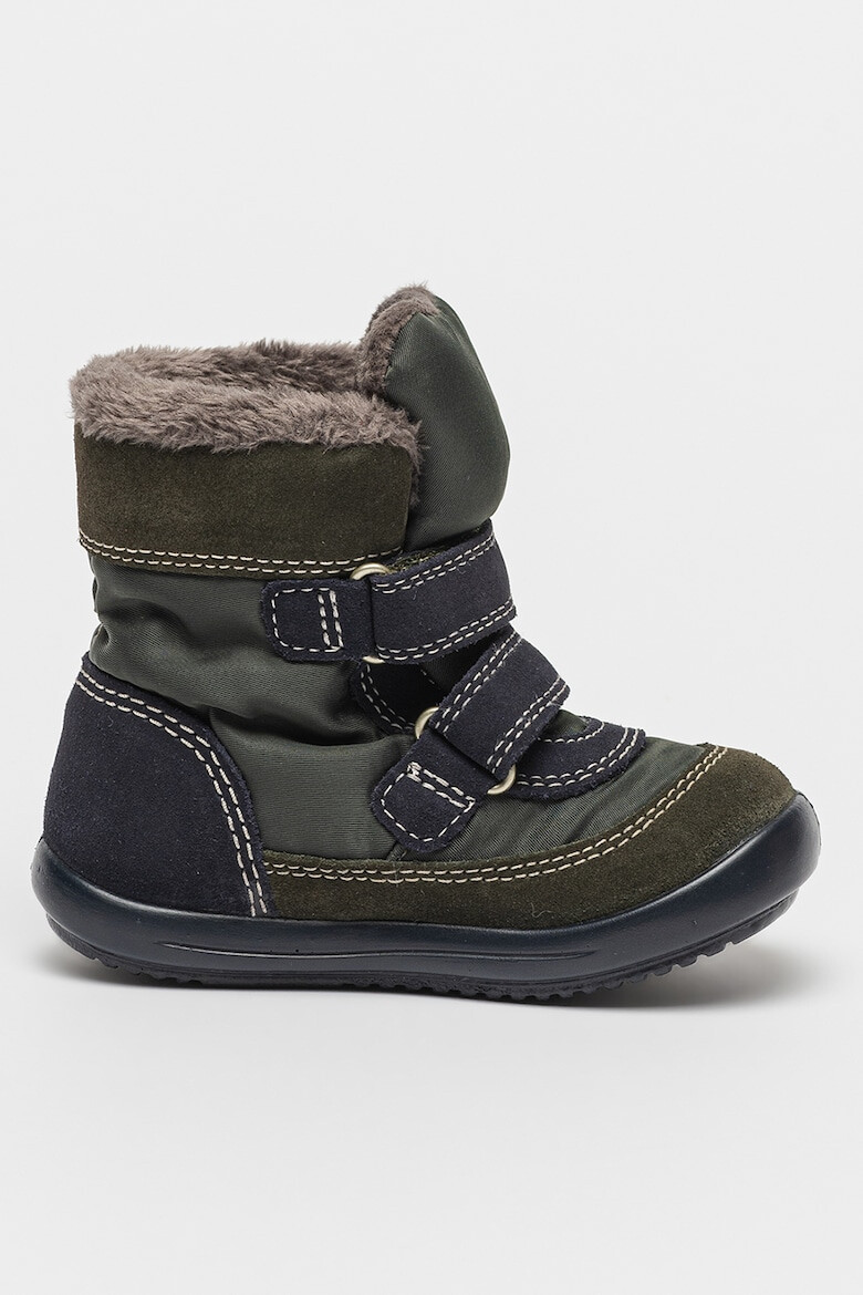 Kickers kids Ghete cu velcro si detalii de piele intoarsa Kimbak - Pled.ro