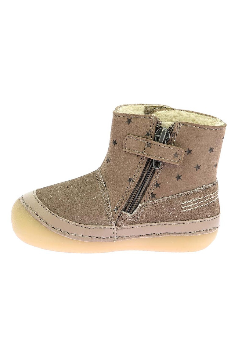 Kickers kids Ghete de piele cu velcro - Pled.ro