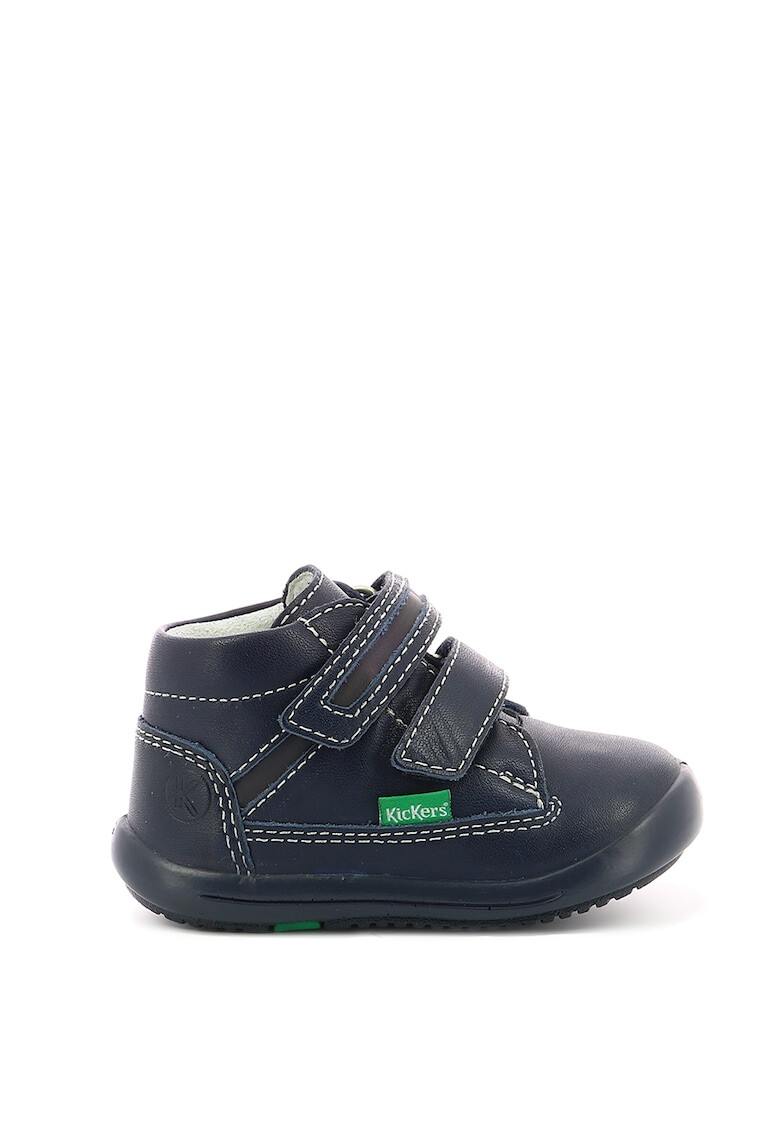 Kickers kids Ghete de piele cu velcro - Pled.ro